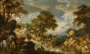 Orpheus en de dieren door Roelandt Jacobsz. Savery
