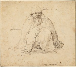 Zittende man door Roelandt Savery