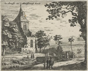 Kerk van Maarsseveen door Roelant Roghman
