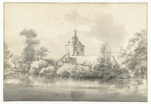 Gezicht op Slot Starrenburg in Overschie