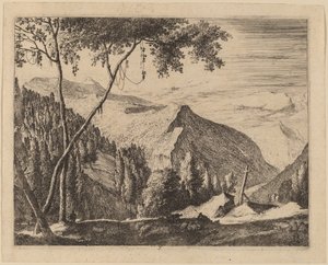 Rotsachtig Landschap met Kruis: pl.5