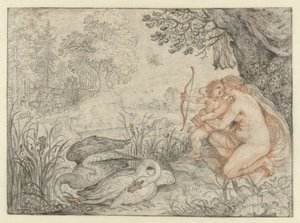 Venus vraagt Cupido zijn pijlen op Pluto af te schieten