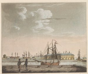 Rijkswerf Willemsoord, ca. 1825 door Roelof van der Meulen