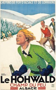 Le Hohwald, ca. 1930 (kleurenlitho) door Roger Broders