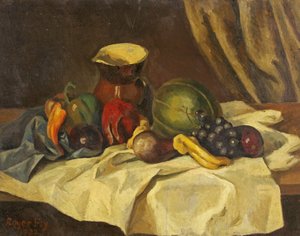 Stilleven - Fruit met Kruik door Roger Eliot Fry