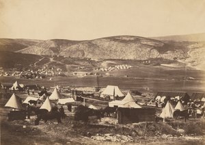 Kamp van het 5e regiment Dragoon Guards door Roger Fenton