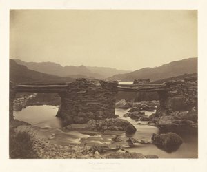 Pont-y-Garth, nabij Capel Curig door Roger Fenton
