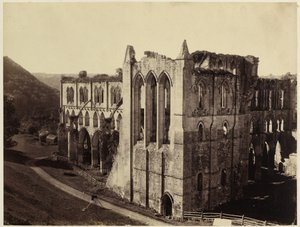 Rievaulx Abbey, het Noordelijke Transept door Roger Fenton
