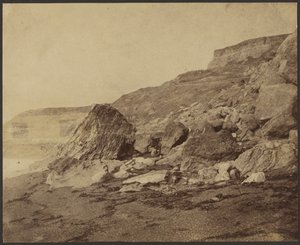 Rocken End (westelijk uitzicht), Isle of Wight door Roger Fenton