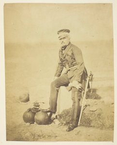 Sir Henry William Barnard (1799-1857), generaal, stafchef; genomen in de Krim door Roger Fenton