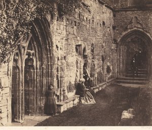 De kloostergang, Tintern Abbey,1854 (foto) door Roger Fenton