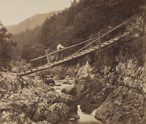 De Mijnwerkersbrug, op de Llugwy, Noord-Wales