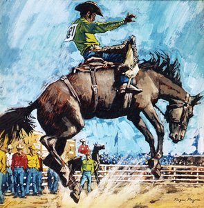 Larry Mahan, superster van de rodeo door Roger Payne
