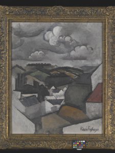 Landschap Met Een Dorp, De Heuvels Voorbij Meulan