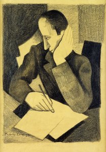 Man Schrijvend: Studie voor Paludes