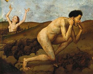 Verdoemden op weg naar de hel (detail)