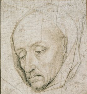 Studie van het hoofd van een oude man door Rogier van der Weyden