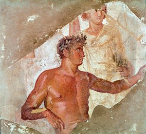 Een held of een god (fresco)