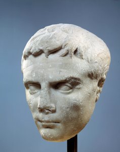 Kunst van het oude Rome: gezicht van Augustus (Octavianus, de eerste Romeinse keizer) door Roman