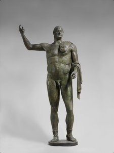 Bronzen standbeeld van keizer Trebonianus Gallus, 251-253 n.Chr. door Roman