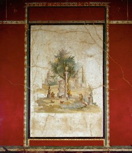 Bucolisch landschap (fresco)
