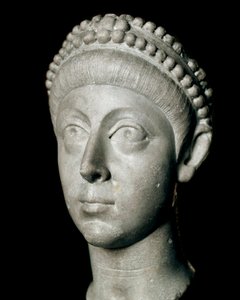 Buste van de Oost-Romeinse keizer Flavius Arcadius (377-408) Istanbul, Archeologisch Museum door Roman