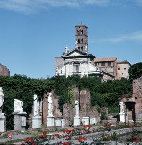 Casa delle Vestali (Huis van de Vestaalse Maagden), Foro Romano, Rome, Italië.