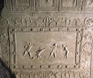 Plafonddecoratie uit de Cryptoportico van Nero, Palatijnse Heuvel, Rome