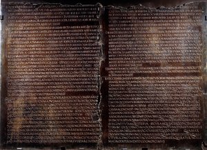 Claudienne tafel: toespraak van Claude (Claudius of Clodio)
