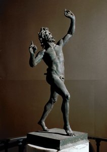 Dansende faun, bronzen sculptuur, 2e eeuw v.Chr.