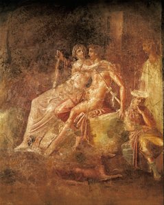 Fresco van Ares en Aphrodite, Huis van de Citharist, Pompeii