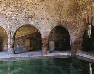 Frigidarium, Caldes de Montbui, Barcelona, Spanje, 2e-1e eeuw v.Chr. door Roman