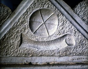 Ictus: vis, christelijk symbool. 2e eeuw door Roman