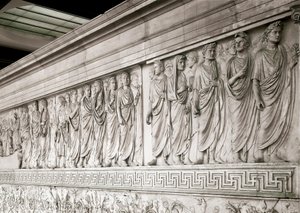 Keizerlijke stoet van keizer Augustus door Roman