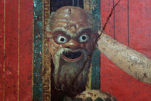 Inwijdingsrituelen van de cultus van Dionysus, fresco uit de Villa Dei Mysteri
