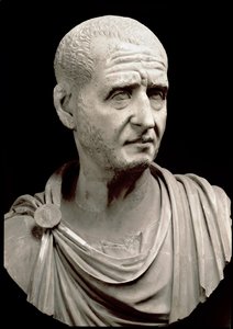 Marmeren buste van Trajanus Decius
