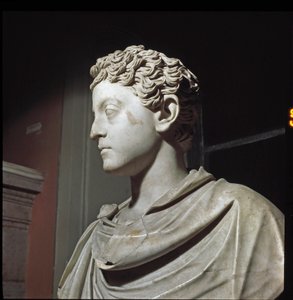 Marmeren buste van keizer Commodus (beeldhouwwerk, 2e eeuw) door Roman