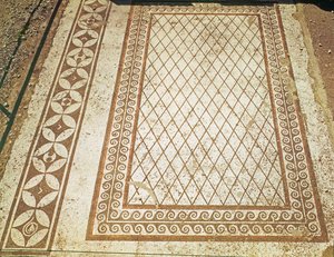 Mozaïekvloer uit het Huis van de Messii door Roman