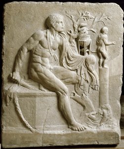 Orestes raadpleegt het orakel van Apollo in Delphi door Roman