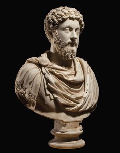 Portretbuste van keizer Marcus Aurelius, ca.170-180 AD door Roman