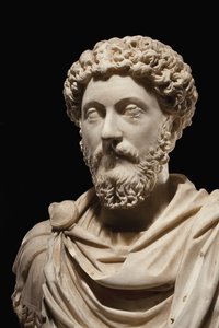Portretbuste van keizer Marcus Aurelius, ca.170-180 AD door Roman