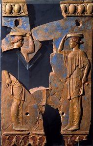 Reliëf uit het gebied van de Tempel van Apollo, Palatijnse Heuvel, Rome (terracotta)