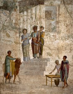Romeinse kunst: Jason tegenover zijn oom Pelias door Roman