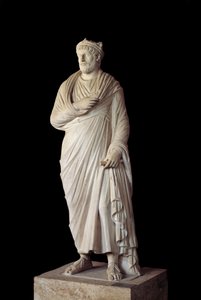 Romeins-Griekse kunst: Beeld van de Romeinse keizer Julianus de Afvallige (331 - 363) door Roman