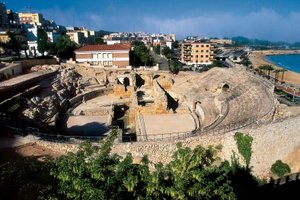 Romeins amfitheater, Tarragona, Catalonië, Spanje door Roman