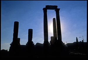 Romeinse ruïnes, Amman, Jordanië, Midden-Oosten
