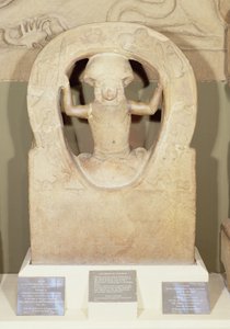 De Geboorte van Mithras uit het Mithraeum in Housesteads door Roman