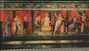 De Hal van Mysteries, Pompeii, 79AD door Roman