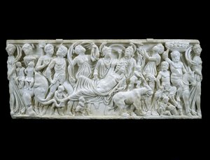 De Indiase triomf van Dionysus, 180-195 na Christus door Roman