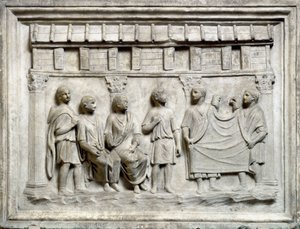 Textielwinkel tijdens de Augustijnse periode door Roman